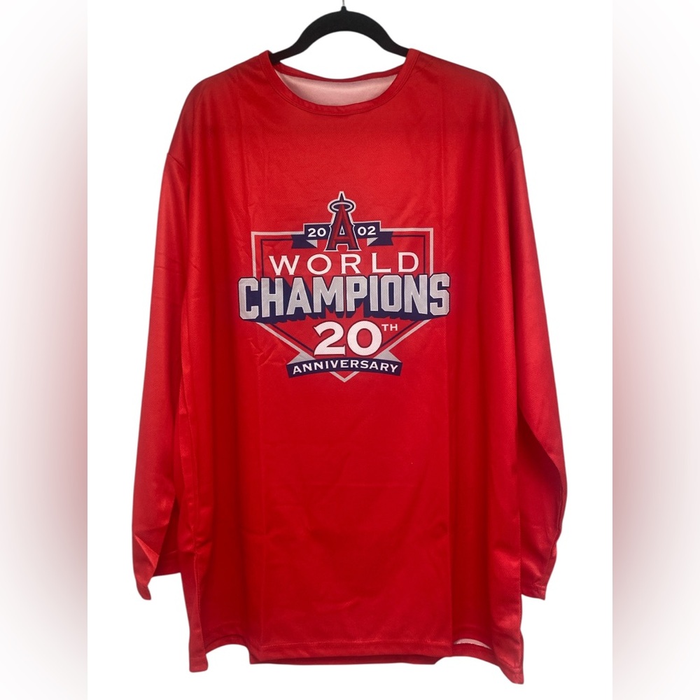 LA Ángeles 2002 World champions 20th Anniversary Giveaway T-shirt XL NWOT